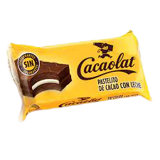 Pastelito de cacao con leche (Cacaolat)