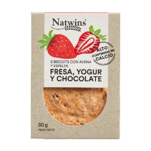 Galleta fresa. yogur y chocolate (Natwins)